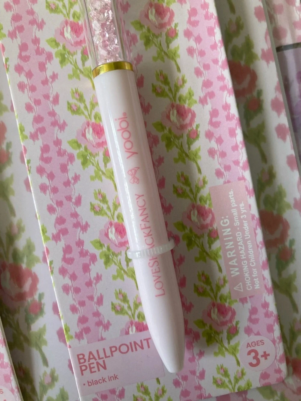 IN-HAND | LoveShackFancy x Target Yoobi 8 Dividers and 2 Pink Bow Pens